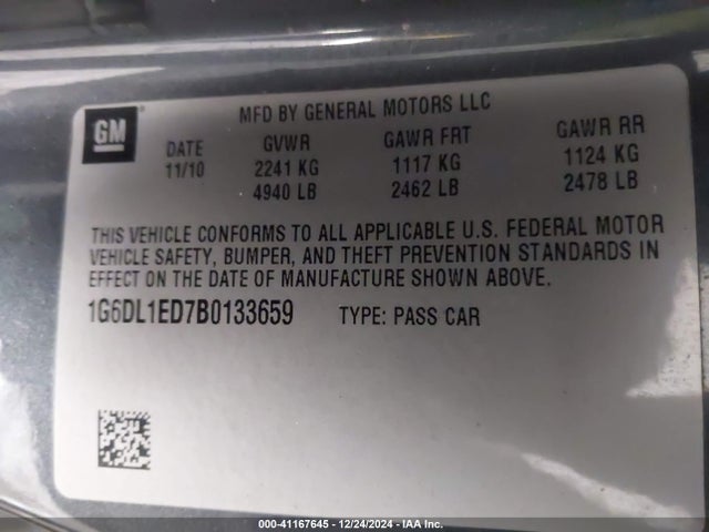 2011 CADILLAC CTS 1G6DL1ED7B0133659 Photo 8