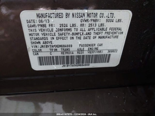 JN1BV7ARXEM684669 Infiniti Q50 Premium