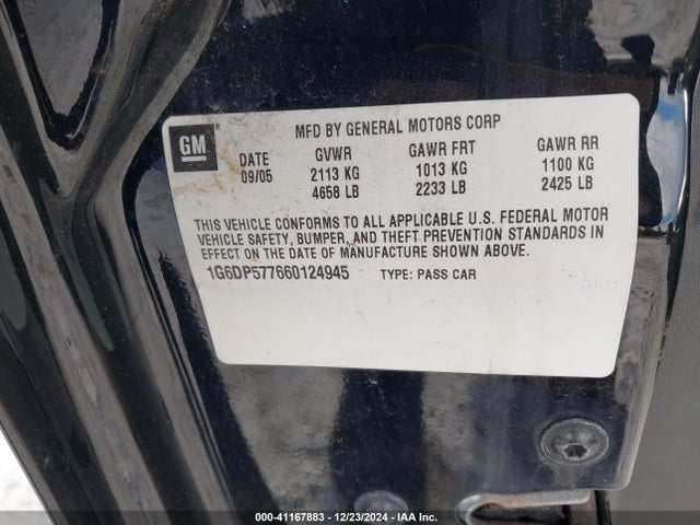 2006 CADILLAC CTS 1G6DP577660124945 Photo 8