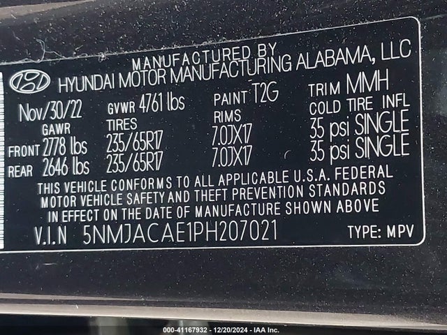 Hyundai TUCSON SE 2023 5NMJACAE1PH207021 Image 9