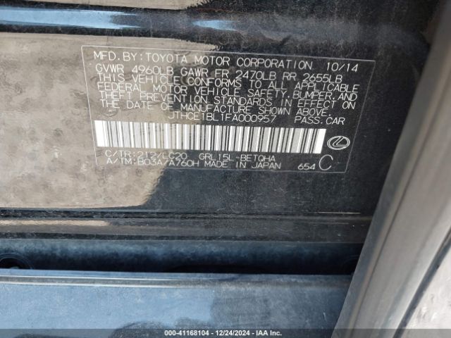 JTHCE1BL1FA000957 Lexus GS 350