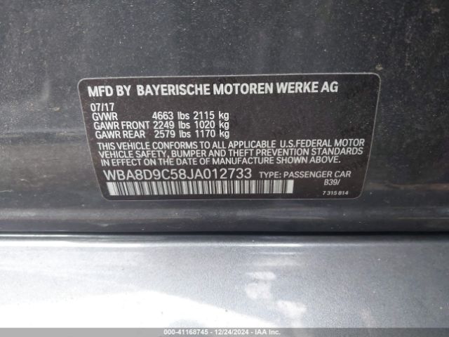 WBA8D9C58JA012733 BMW 330i Xdrive
