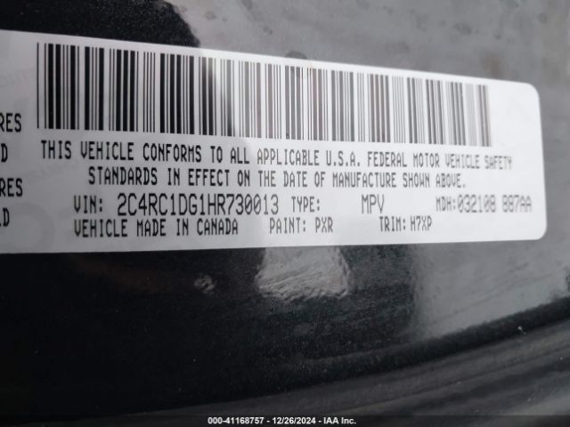 2C4RC1DG1HR730013 Chrysler Pacifica Touring