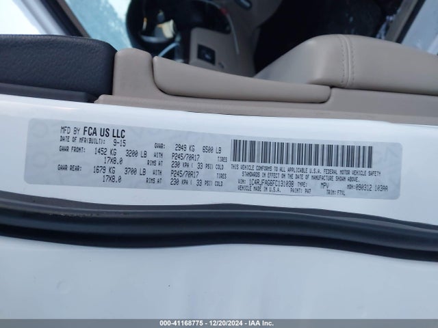 1C4RJFAG6FC131038 Jeep Grand Cherokee Laredo