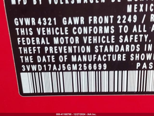 3VWD17AJ5GM256699 Volkswagen Jetta 1.8t Sport