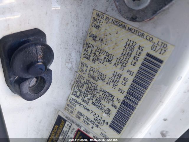 1N6BD0CT0HN722244 Nissan FRONTIER S