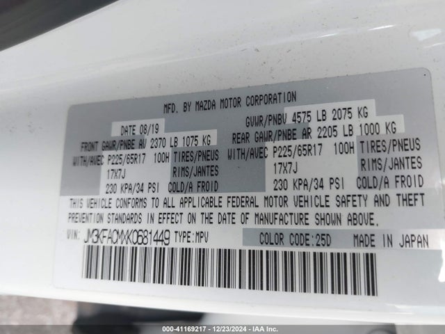 Mazda Cx-5 Touring 2019 JM3KFACMXK0681449 Image 9