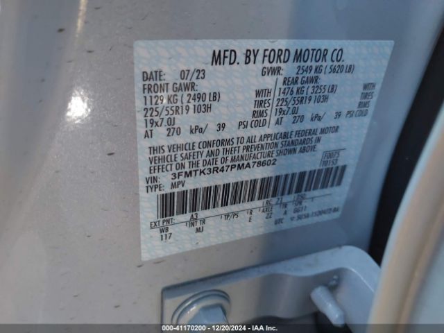 3FMTK3R47PMA78602 Ford Mustang Mach-e Premium