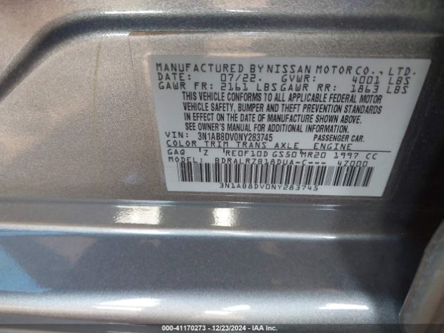 3N1AB8DV0NY283745 Nissan Sentra Sr Xtronic Cvt