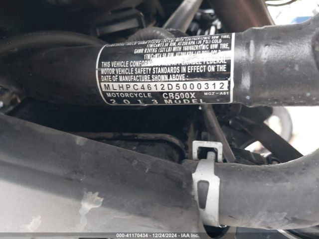 2013 HONDA CB500 MLHPC4612D5000312 Photo 9