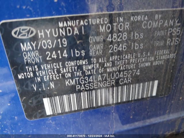 KMTG34LA7LU045274 Genesis G70 2.0t Awd