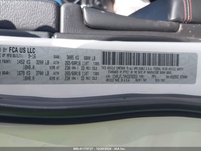 1C4RJFLT0HC676553 Jeep Grand Cherokee Trailhawk 4x4
