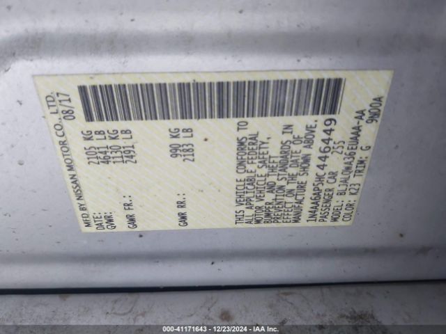 1N4AA6AP5HC446449 Nissan Maxima 3.5 S