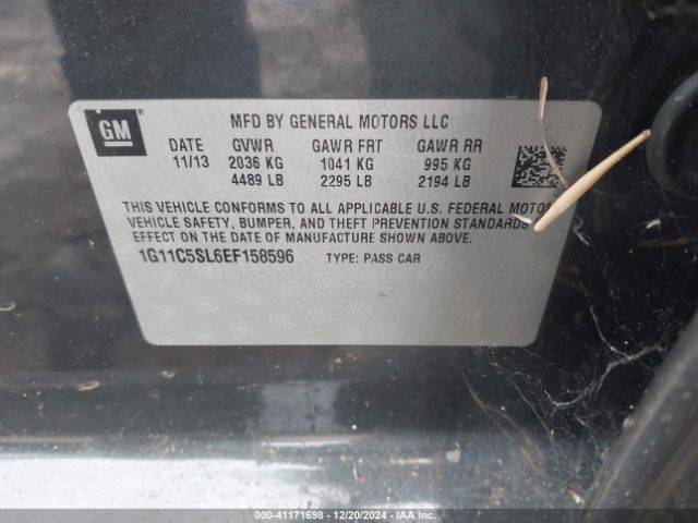 1G11C5SL6EF158596 Chevrolet MALIBU 1LT