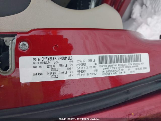 2C4RDGBG3ER411405 Dodge Grand Caravan Se 30th Anniversary