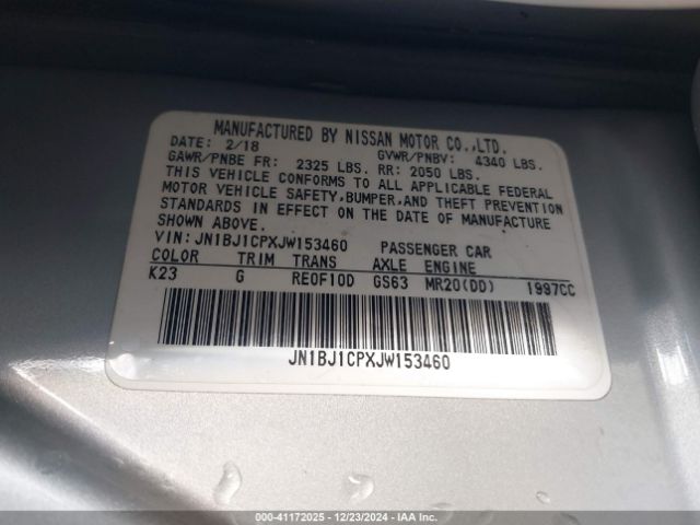 JN1BJ1CPXJW153460 Nissan Rogue Sport S