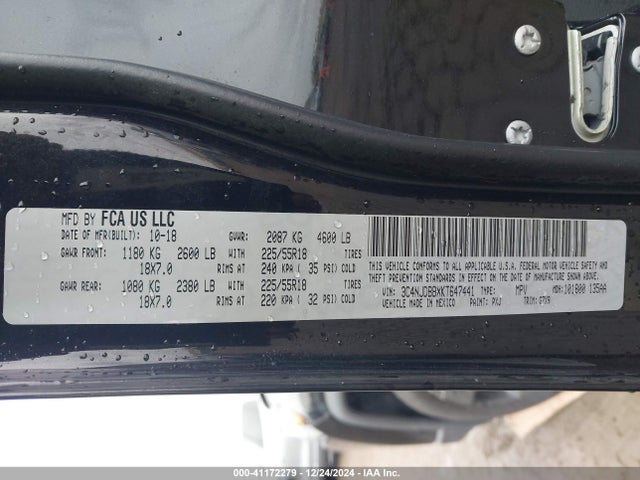 3C4NJDBBXKT647441 Jeep Compass Altitude 4x4