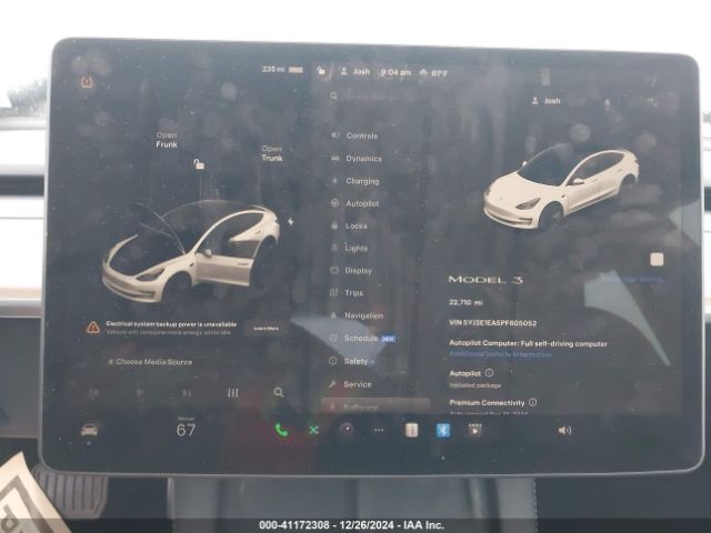 5YJ3E1EA5PF605052 Tesla Model 3 Rear-wheel Drive
