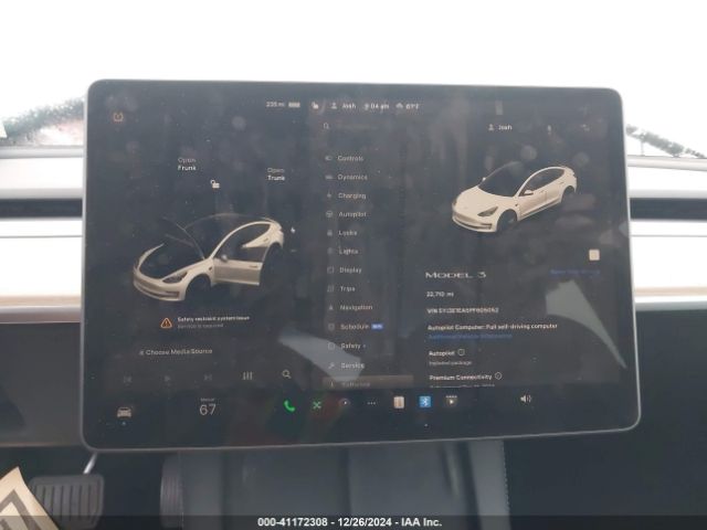 5YJ3E1EA5PF605052 Tesla Model 3 Rear-wheel Drive