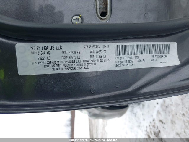 Dodge DART SXT 2016 1C3CDFBB4GD610204 Image 9
