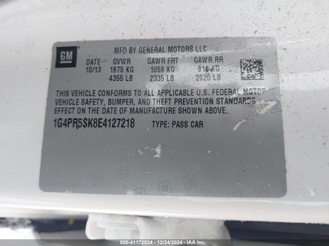 1G4PR5SK8E4127218 Buick Verano Convenience Group