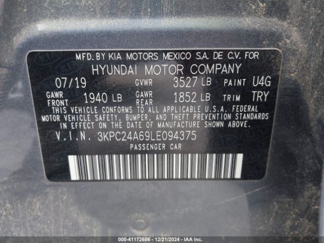 3KPC24A69LE094375 Hyundai ACCENT SE