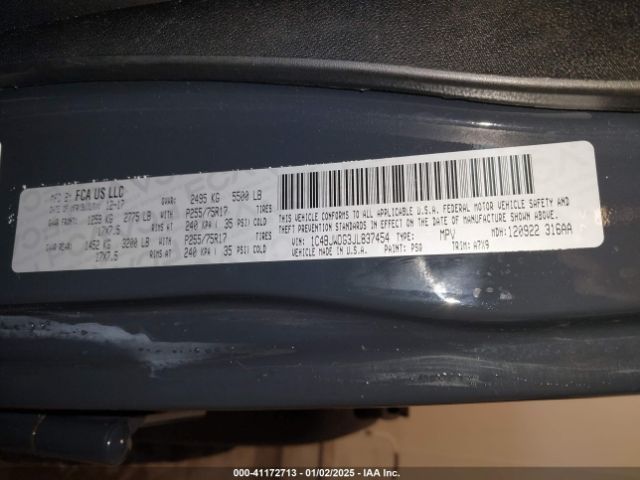1C4BJWDG3JL837454 Jeep Wrangler Jk Unlimited Sport S 4x4