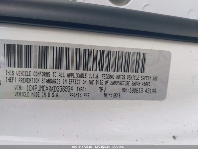 1C4PJMCX0KD336934 Jeep Cherokee Latitude 4x4