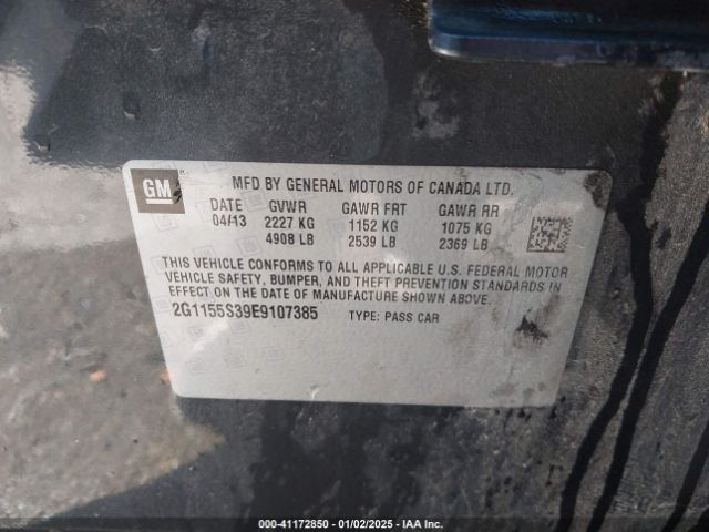 2G1155S39E9107385 Chevrolet IMPALA 2LZ