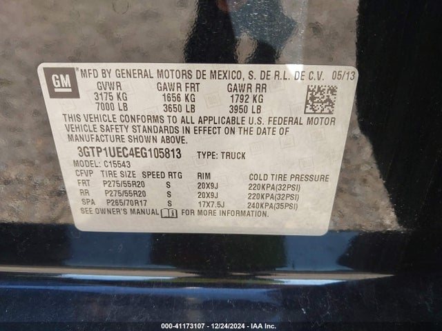 GMC Sierra 1500 Sle 2014 3GTP1UEC4EG105813 Image 9