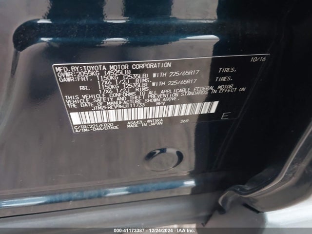 Toyota RAV4 LE 2017 JTMZFREV9HJ111733 Image 9