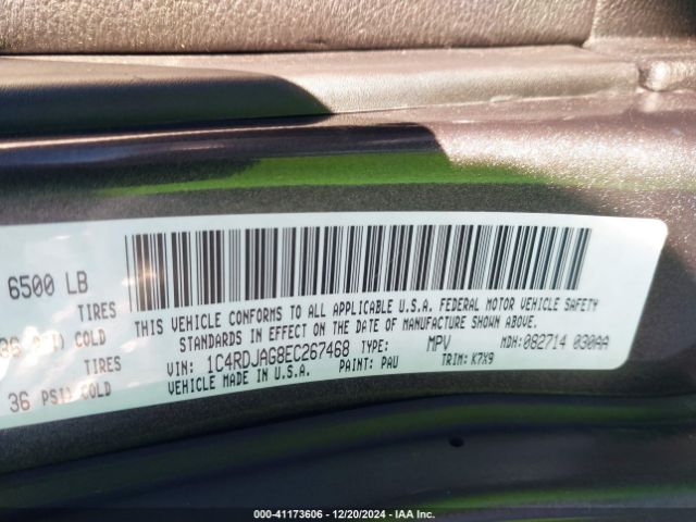 1C4RDJAG8EC267468 Dodge Durango Sxt