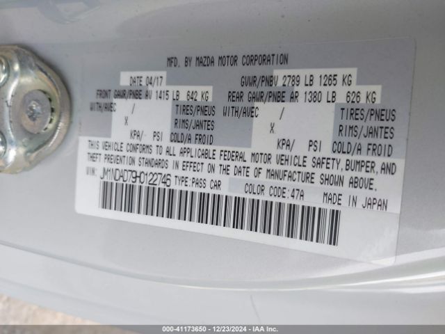 JM1NDAD79H0122746 Mazda Mx-5 Miata Grand Touring