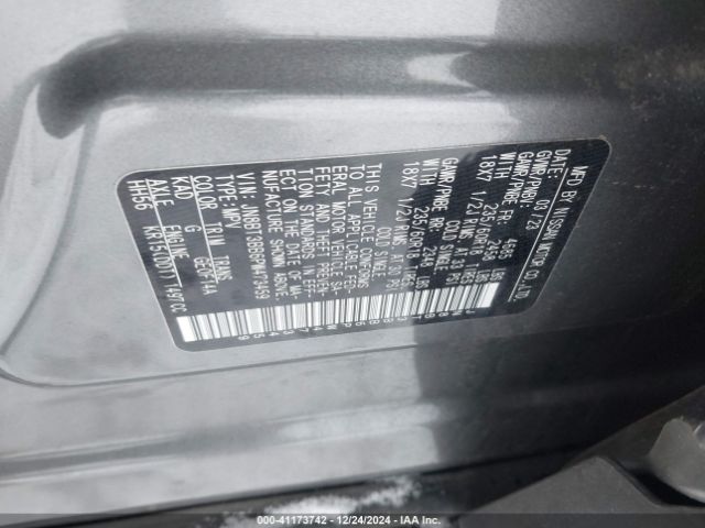 JN8BT3BB6PW473459 Nissan Rogue Sv Intelligent Awd