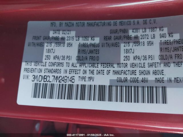 2021 MAZDA CX-30 3MVDMBCL7MM249145 Photo 8