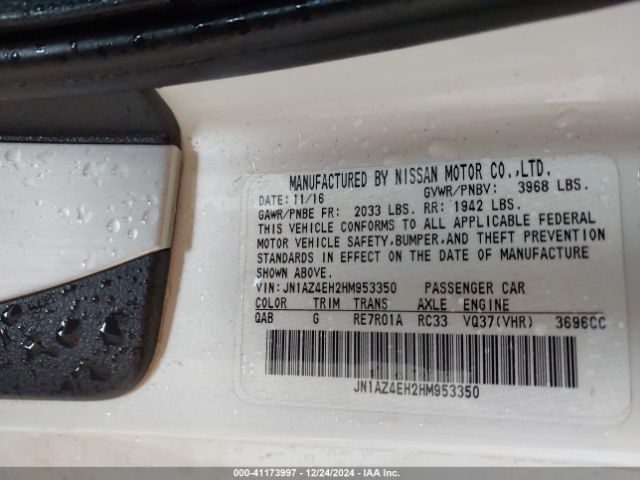 2017 NISSAN 370Z JN1AZ4EH2HM953350 Photo 8