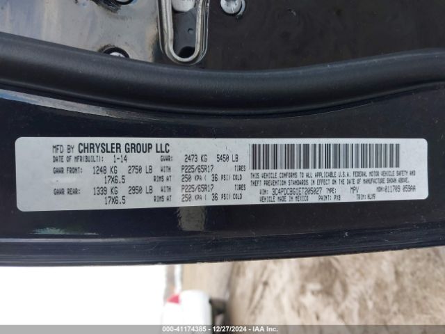 3C4PDCBG1ET205027 Dodge Journey Sxt