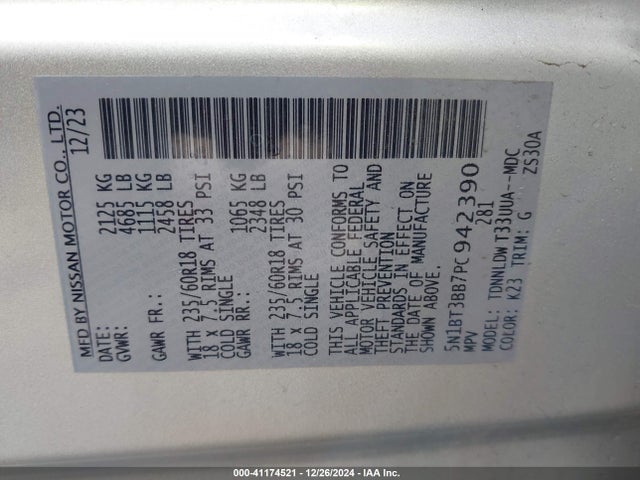 Nissan Rogue Sv Intelligent Awd 2023 5N1BT3BB7PC942390 Image 9
