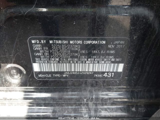 2018 MITSUBISHI OUTLANDER PHEV JA4J24A52JZ029247 Photo 8