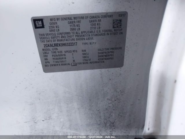 2GKALMEK9H6322317 GMC Terrain Sle-1