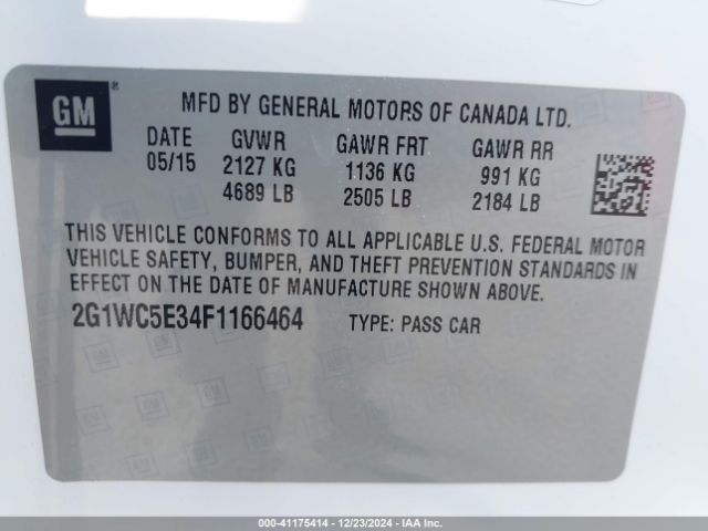2G1WC5E34F1166464 Chevrolet Impala Limited Ltz