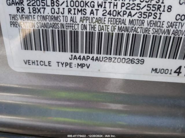 2011 MITSUBISHI OUTLANDER SPORT JA4AP4AU2BZ002639 Photo 8