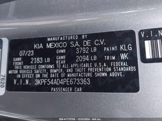 3KPF54AD4PE673363 KIA Forte Gt-line