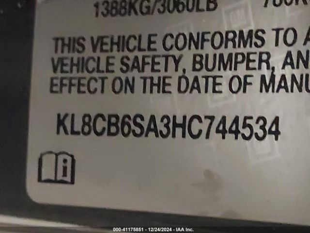 KL8CB6SA3HC744534 Chevrolet Spark Ls Cvt