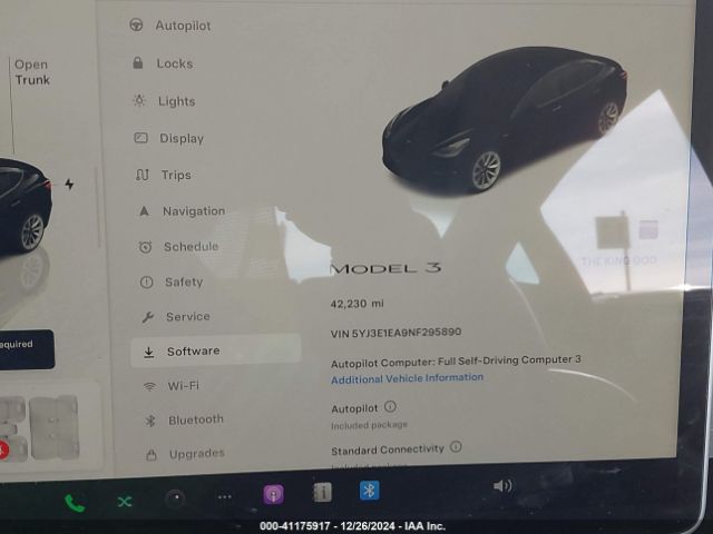 5YJ3E1EA9NF295890 Tesla Model 3 Rear-wheel Drive