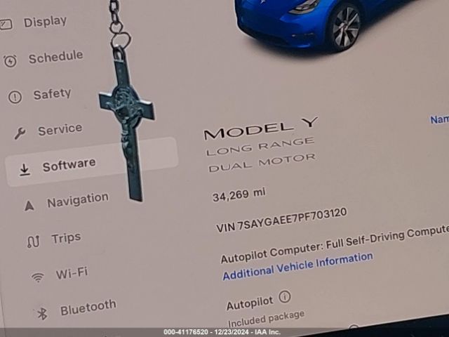 7SAYGAEE7PF703120 Tesla Model Y Awd/long Range Dual Motor All-wheel Drive