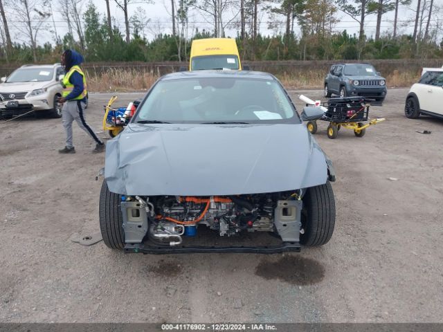 KMHLM4AJ8PU046321 Hyundai Elantra Hybrid Blue