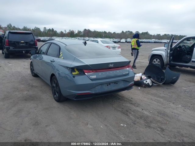 KMHLM4AJ8PU046321 Hyundai Elantra Hybrid Blue