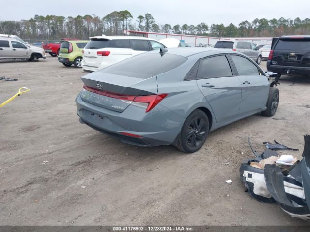 KMHLM4AJ8PU046321 Hyundai Elantra Hybrid Blue