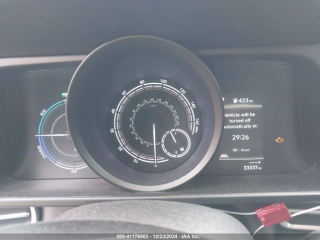 KMHLM4AJ8PU046321 Hyundai Elantra Hybrid Blue